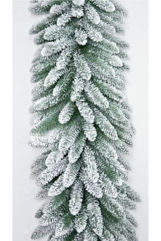 Weihnachtsgirlande mit Kunstschnee 270cm