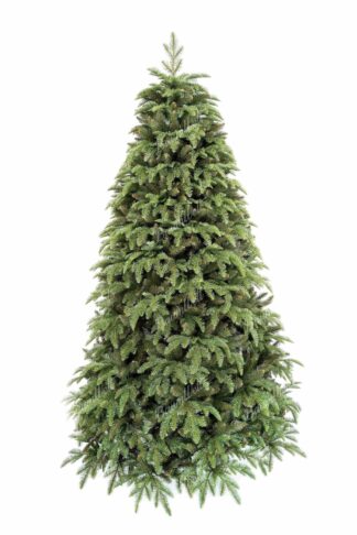 Künstlicher Weihnachtsbaum 3D Kaukasus-Tanne XL hat dichte hellgrüne Nadeln