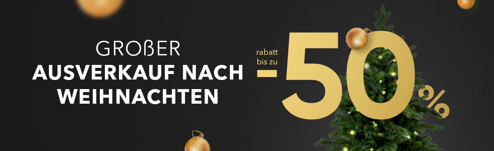 Banner grosser Ausverkauf nach Weihnachten Österreich