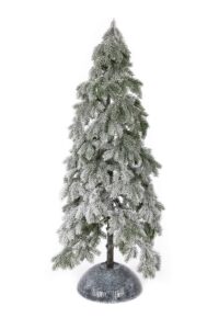 Künstlicher Weihnachtsbaum FULL 3D Tanne Glänzend 120cm, hat feine schneebedeckte Zweige