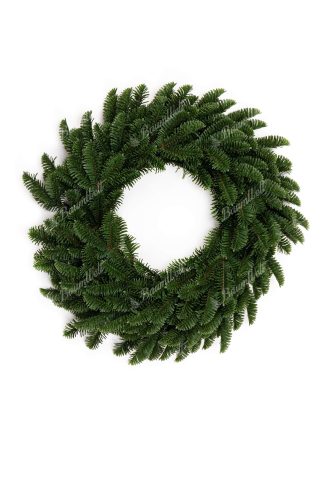 Weihnachtskranz 100% 3D Tanne Charmant 50cm, hat dichte dunkelgrüne Nadeln