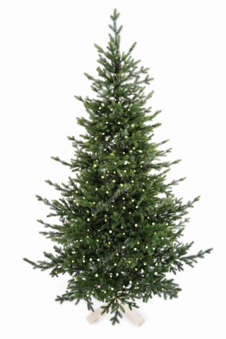 Künstlicher Weihnachtsbaum FULL 3D Fichte Natur LED, der Baum hat dicke grüne Nadeln