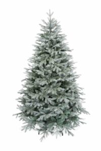 Künstlicher Weihnachtsbaum 3D Fichte Silber hat dichte silber-grüne Nadeln